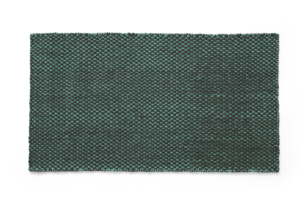Moiré dørmåtte, Emerald green - L95 cm.